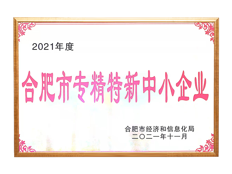 合肥市专精(jīng)特新(xīn)中(zhōng)小(xiǎo)企业